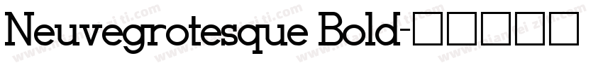 Neuvegrotesque Bold字体转换